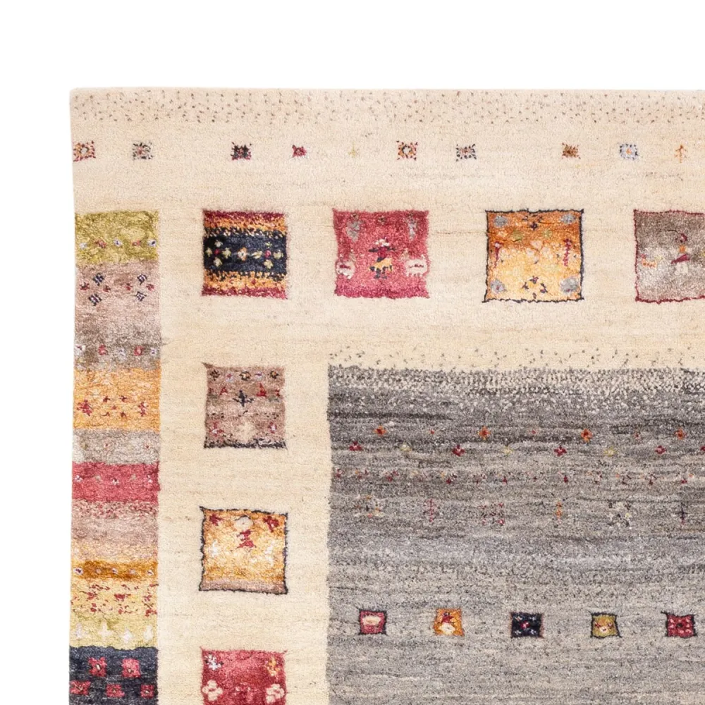 Gabbeh teppe - Loribaft Indus - 245 x 166 cm - natur