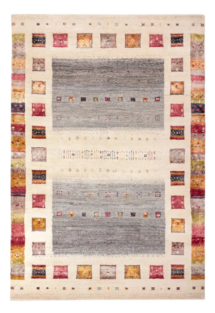 Gabbeh teppe - Loribaft Indus - 245 x 166 cm - natur