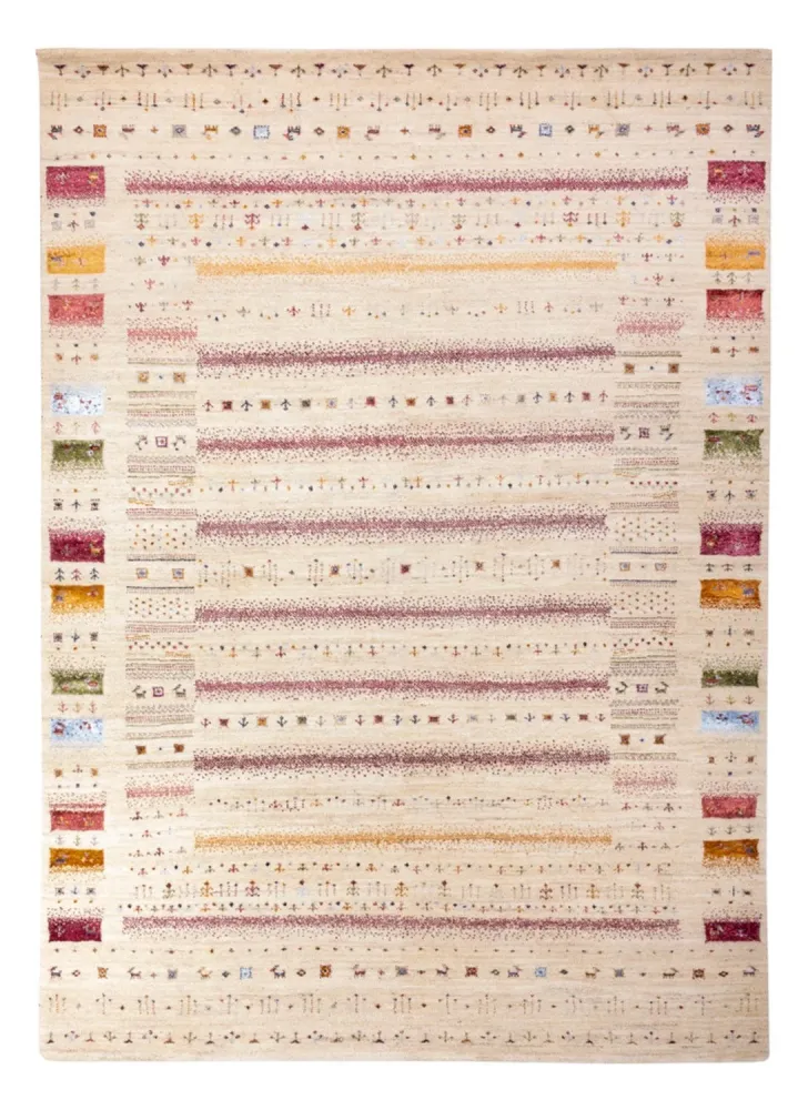 Gabbeh teppe - Loribaft Indus - 245 x 174 cm - krem