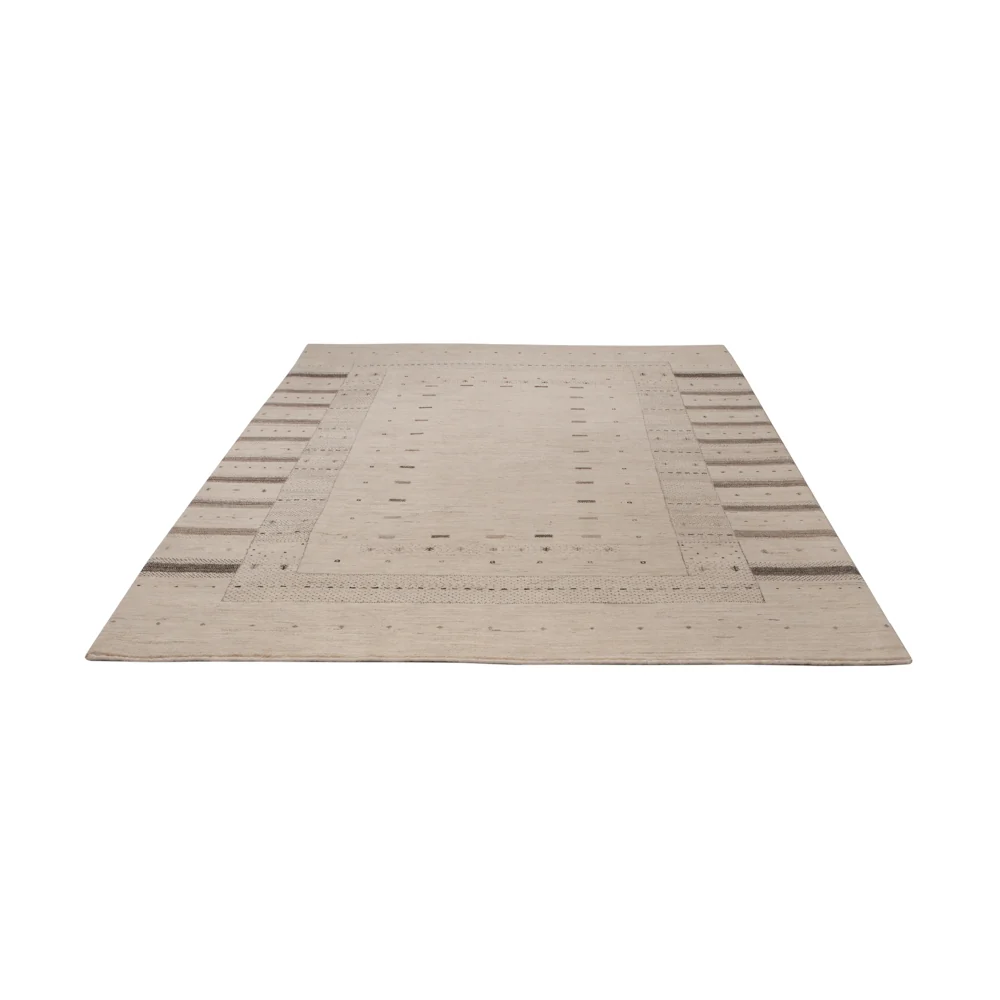 Gabbeh teppe - Loribaft Indus - 245 x 174 cm - lys beige