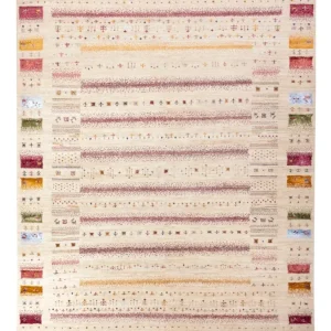 Gabbeh teppe - Loribaft Indus - 245 x 174 cm - krem
