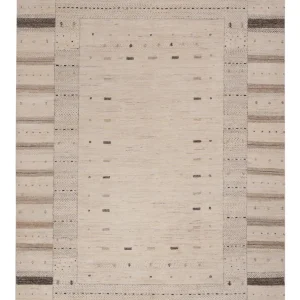 Gabbeh teppe - Loribaft Indus - 245 x 174 cm - lys beige