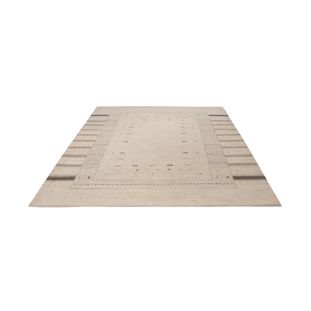 Gabbeh teppe - Loribaft Indus - 245 x 174 cm - lys beige