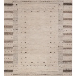 Gabbeh teppe - Loribaft Indus - 246 x 176 cm - lys beige