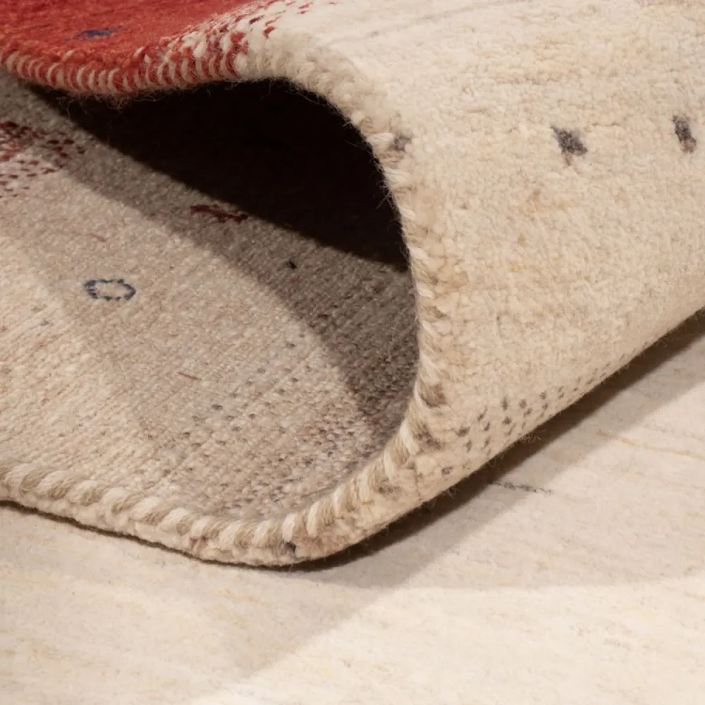 Gabbeh teppe - Loribaft Indus - 292 x 185 cm - beige