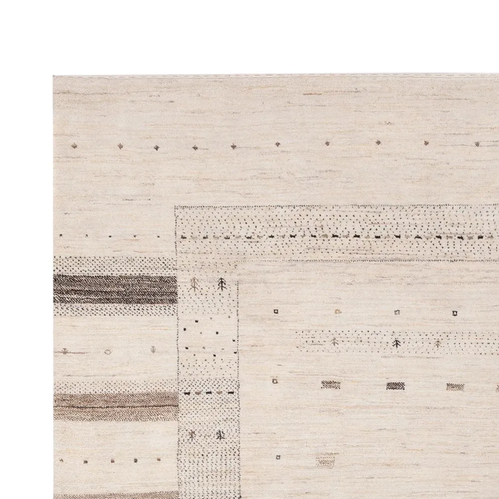 Gabbeh teppe - Loribaft Indus - 300 x 206 cm - krem