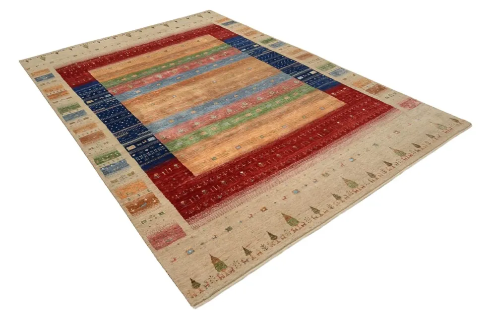 Gabbeh teppe - Loribaft Indus - 302 x 205 cm - flerfarget