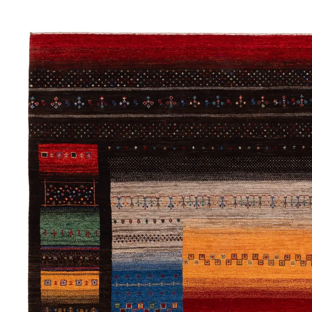 Gabbeh teppe - Loribaft Indus - 304 x 257 cm - flerfarget