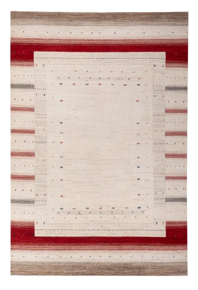 Gabbeh teppe - Loribaft Indus - 306 x 200 cm - krem