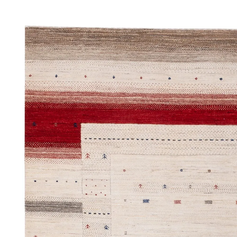 Gabbeh teppe - Loribaft Indus - 306 x 200 cm - krem