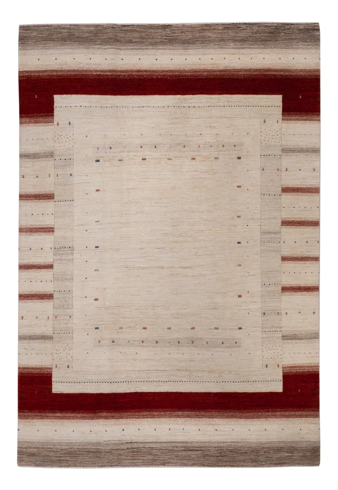 Gabbeh teppe - Loribaft Indus - 357 x 244 cm - beige