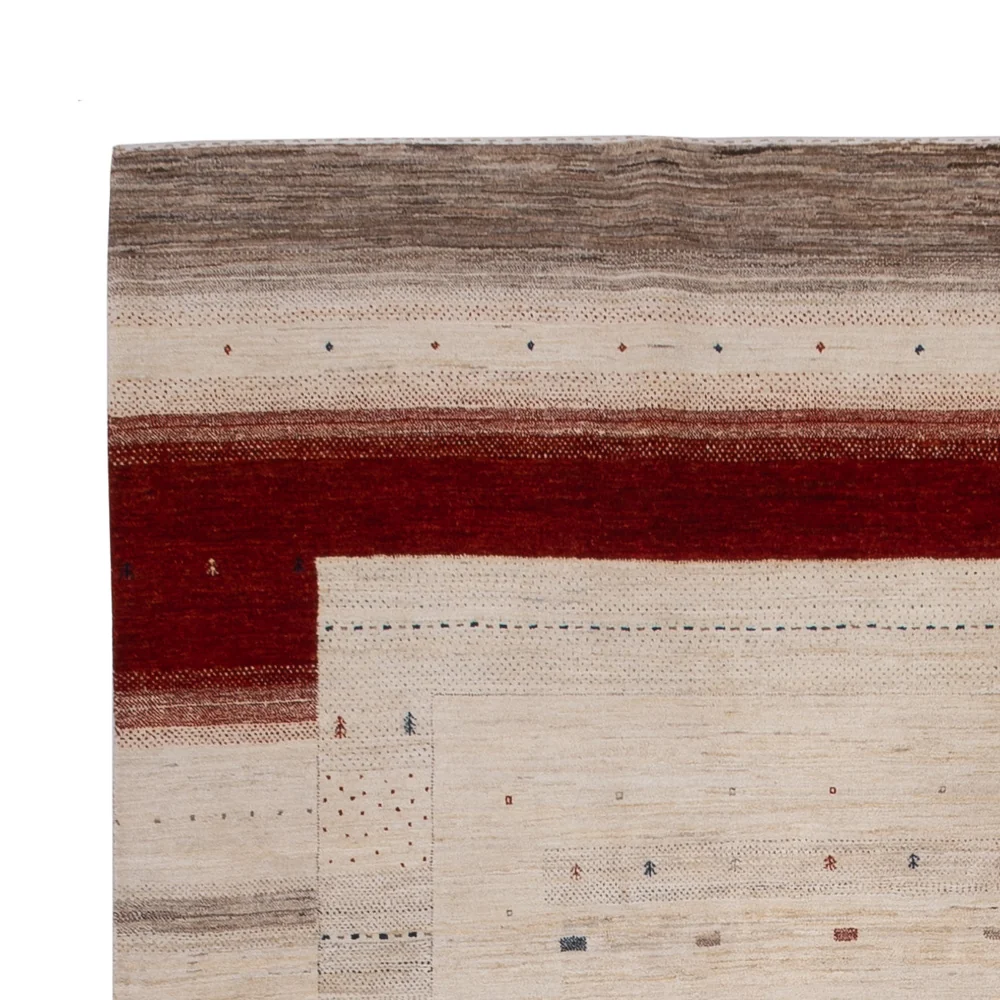Gabbeh teppe - Loribaft Indus - 357 x 244 cm - beige