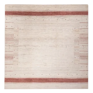 Gabbeh teppe - Loribaft Indus square - 246 x 249 cm - lys beige