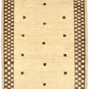 Gabbeh teppe - Loribaft persisk teppe - 108 x 71 cm - sand