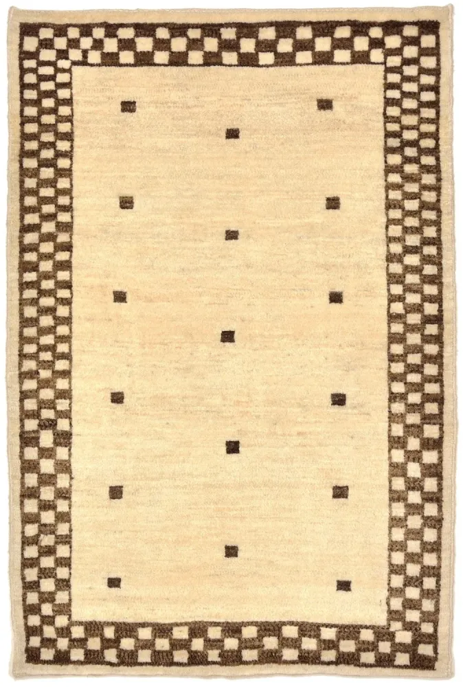 Gabbeh teppe - Loribaft persisk teppe - 108 x 71 cm - sand