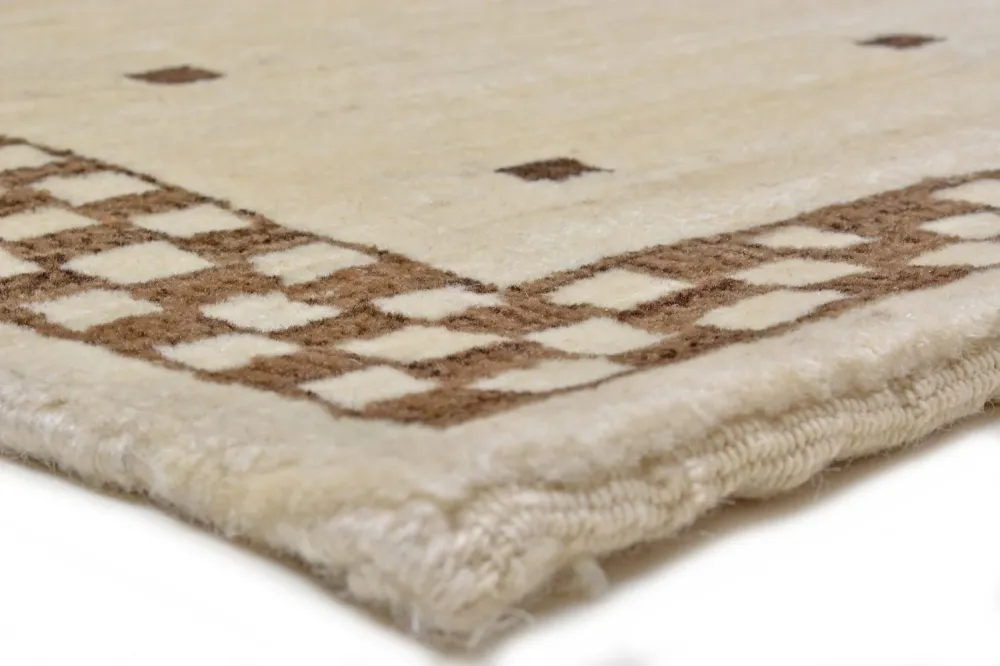 Gabbeh teppe - Loribaft persisk teppe - 108 x 71 cm - sand