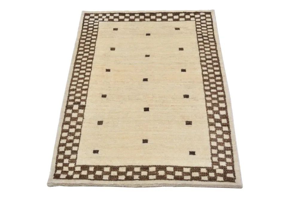 Gabbeh teppe - Loribaft persisk teppe - 108 x 71 cm - sand