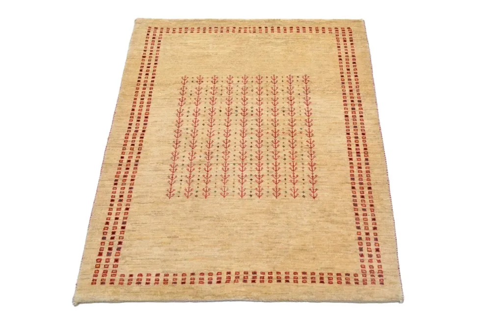Gabbeh teppe - Loribaft persisk teppe - 119 x 81 cm - natur