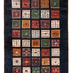Gabbeh teppe - Loribaft persisk teppe - 120 x 87 cm - flerfarget