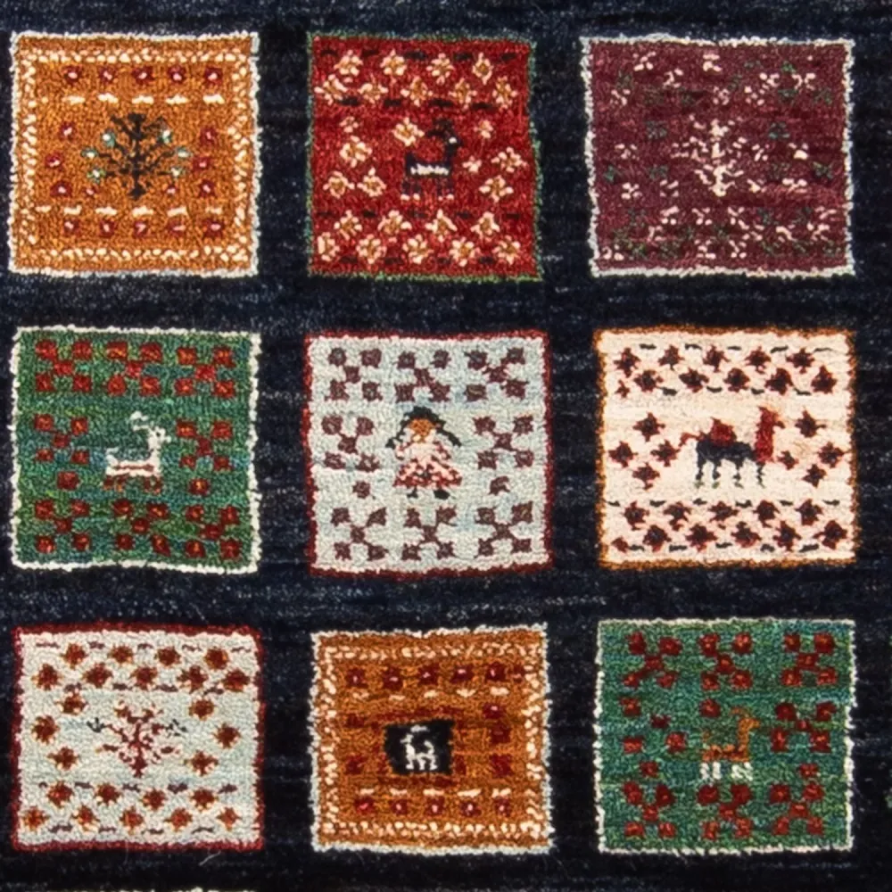 Gabbeh teppe - Loribaft persisk teppe - 120 x 87 cm - flerfarget