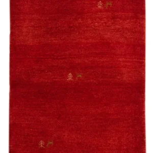 Gabbeh teppe - Loribaft persisk teppe - 125 x 82 cm - rød