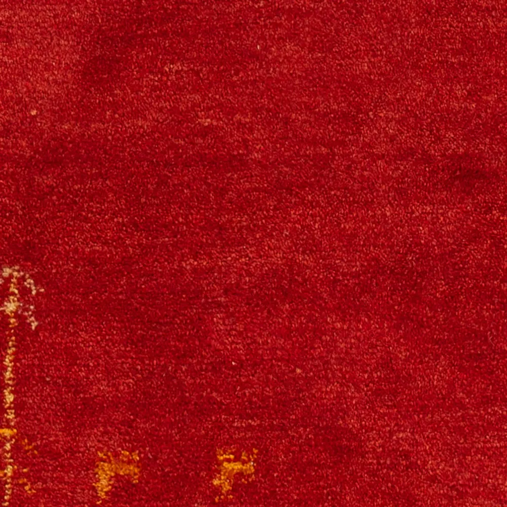 Gabbeh teppe - Loribaft persisk teppe - 126 x 85 cm - rød