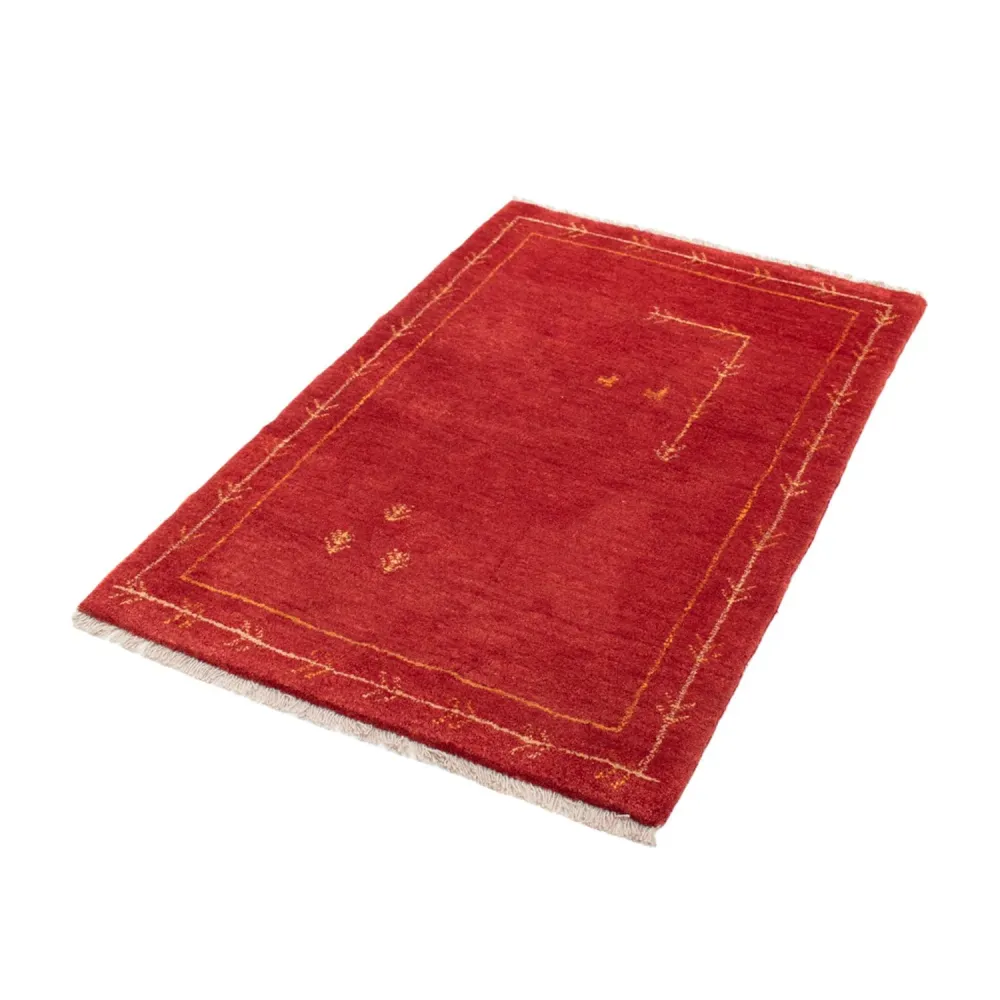 Gabbeh teppe - Loribaft persisk teppe - 126 x 85 cm - rød