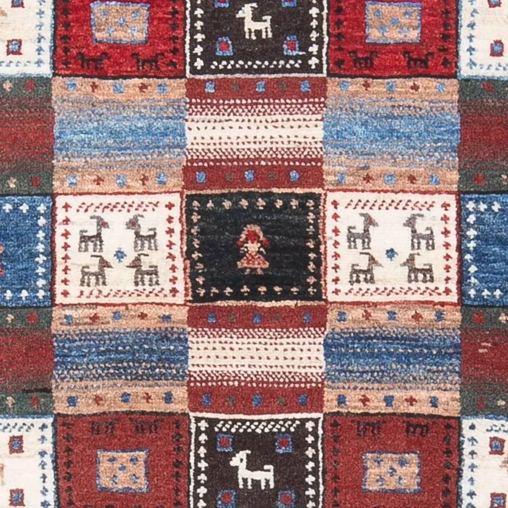 Gabbeh teppe - Loribaft persisk teppe - 128 x 82 cm - flerfarget
