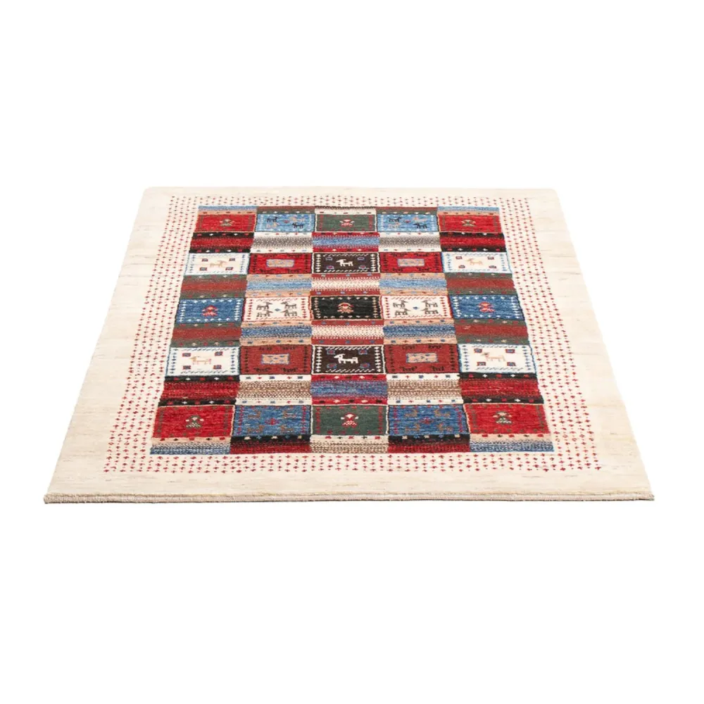 Gabbeh teppe - Loribaft persisk teppe - 128 x 82 cm - flerfarget