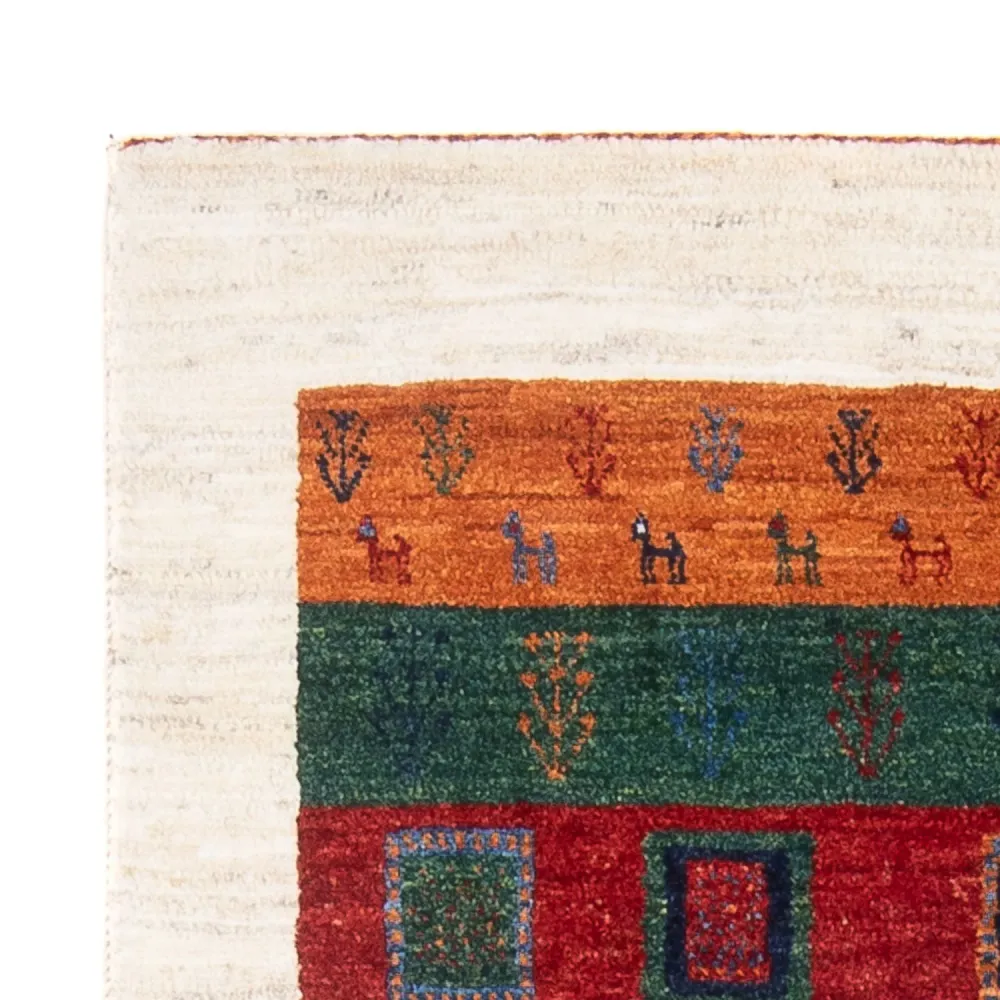 Gabbeh teppe - Loribaft persisk teppe - 129 x 83 cm - flerfarget