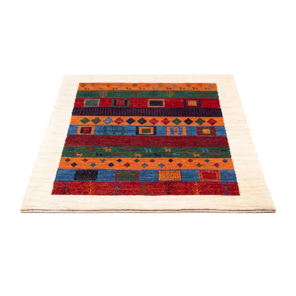 Gabbeh teppe - Loribaft persisk teppe - 129 x 83 cm - flerfarget