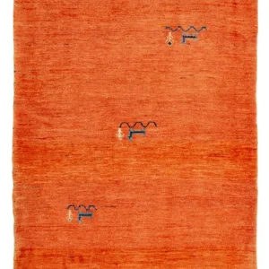 Gabbeh teppe - Loribaft persisk teppe - 130 x 80 cm - lys rød