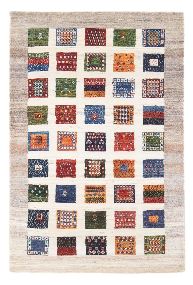 Gabbeh teppe - Loribaft persisk teppe - 130 x 84 cm - flerfarget