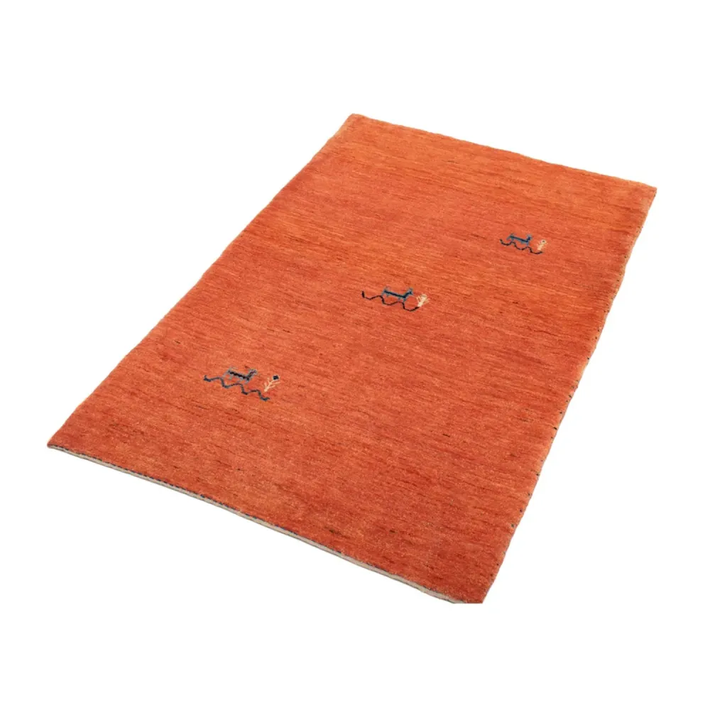 Gabbeh teppe - Loribaft persisk teppe - 130 x 80 cm - lys rød