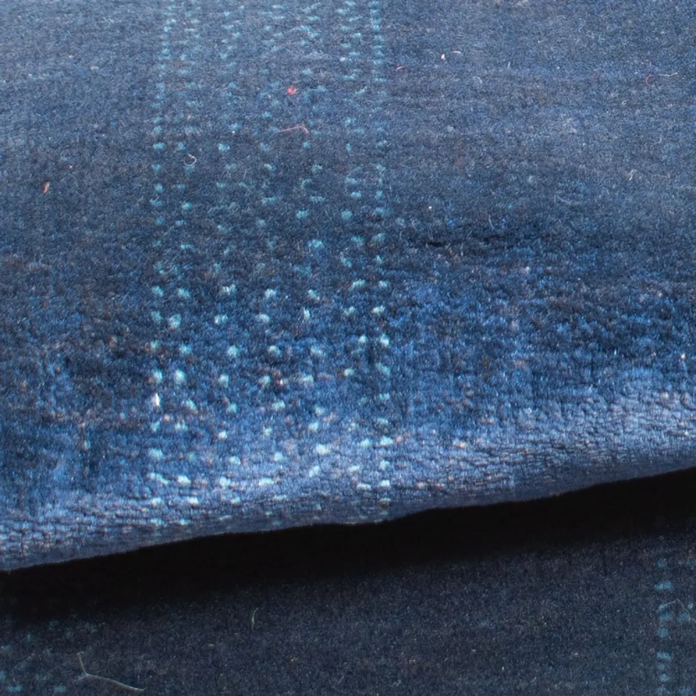 Gabbeh teppe - Loribaft persisk teppe - 132 x 75 cm - mørkeblå