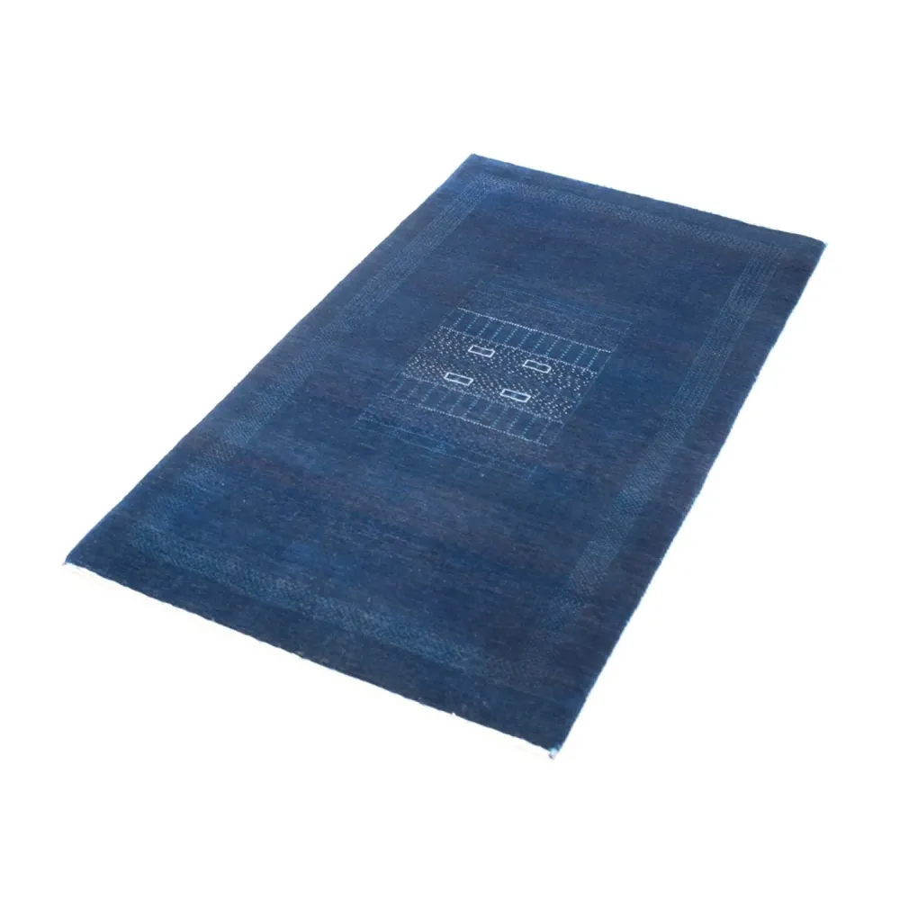Gabbeh teppe - Loribaft persisk teppe - 132 x 75 cm - mørkeblå