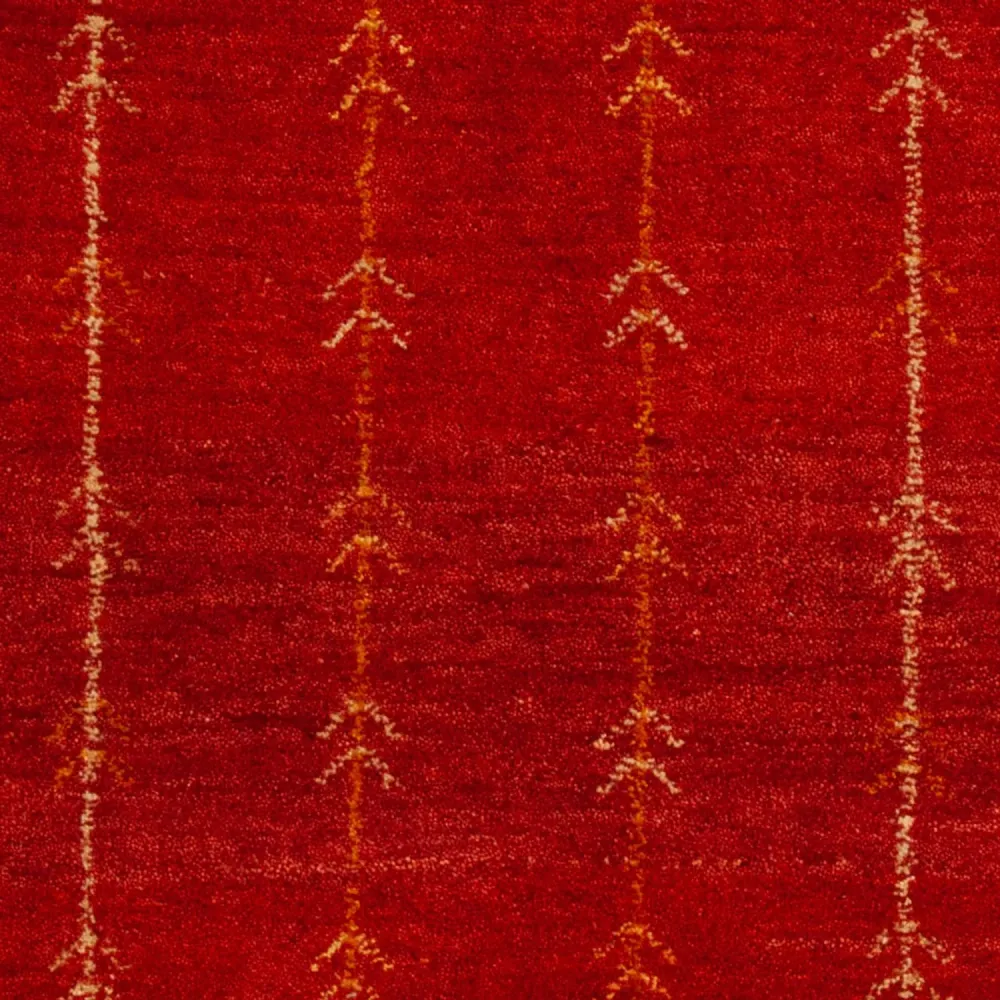 Gabbeh teppe - Loribaft persisk teppe - 133 x 84 cm - rød