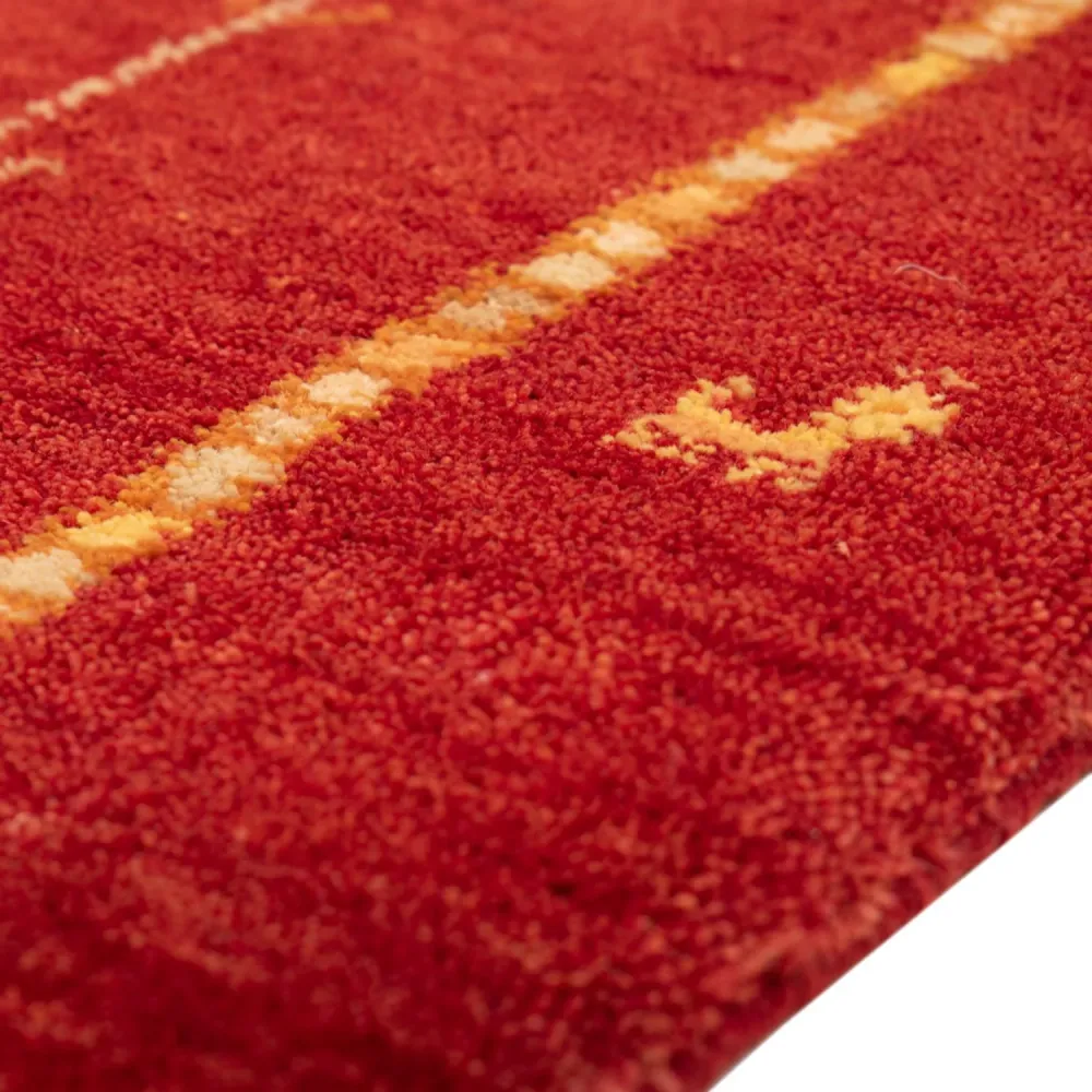 Gabbeh teppe - Loribaft persisk teppe - 133 x 84 cm - rød