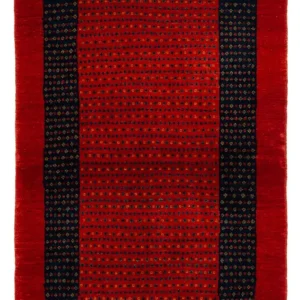 Gabbeh teppe - Loribaft persisk teppe - 136 x 82 cm - rød