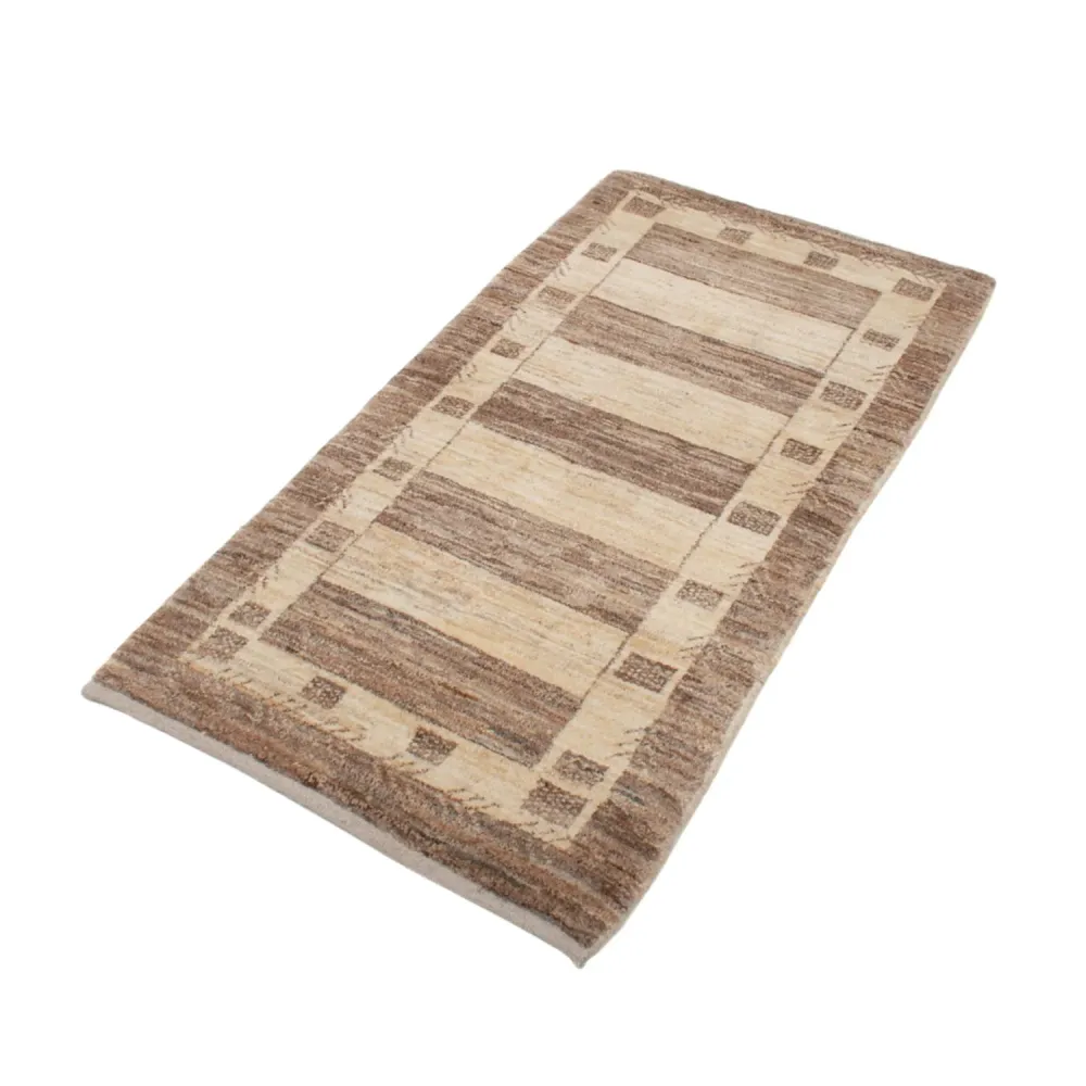 Gabbeh teppe - Loribaft persisk teppe - 137 x 72 cm - beige