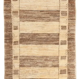 Gabbeh teppe - Loribaft persisk teppe - 137 x 72 cm - beige