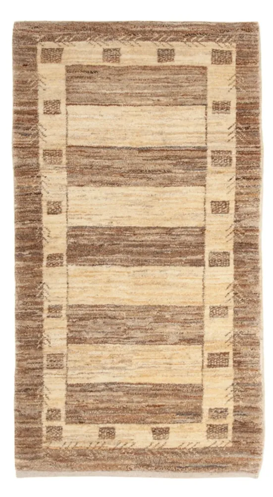 Gabbeh teppe - Loribaft persisk teppe - 137 x 72 cm - beige