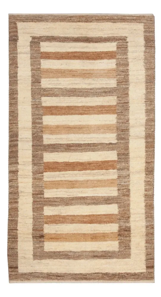 Gabbeh teppe - Loribaft persisk teppe - 139 x 72 cm - beige