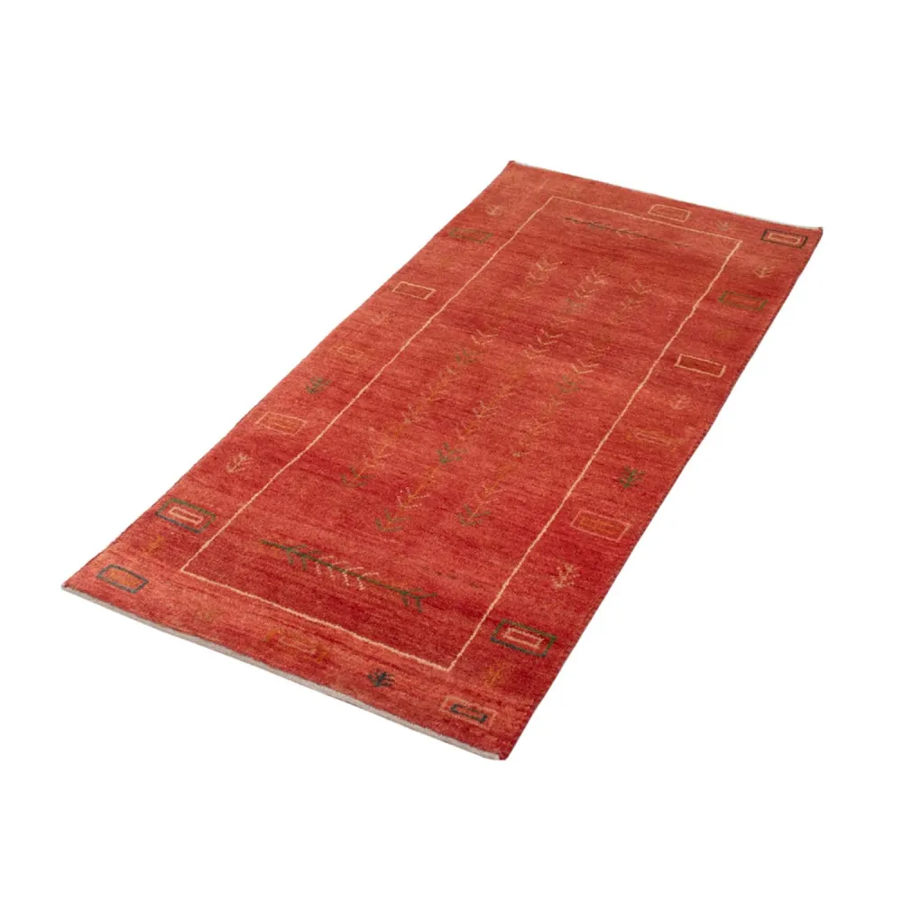 Gabbeh teppe - Loribaft persisk teppe - 146 x 68 cm - lys rød