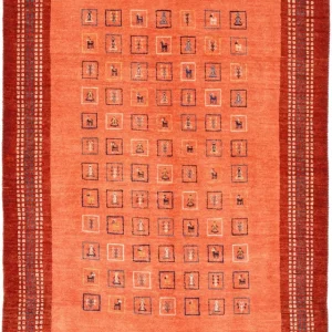 Gabbeh teppe - Loribaft persisk teppe - 149 x 103 cm - rød