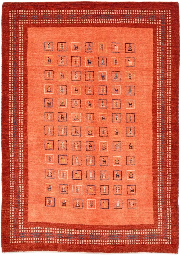 Gabbeh teppe - Loribaft persisk teppe - 149 x 103 cm - rød