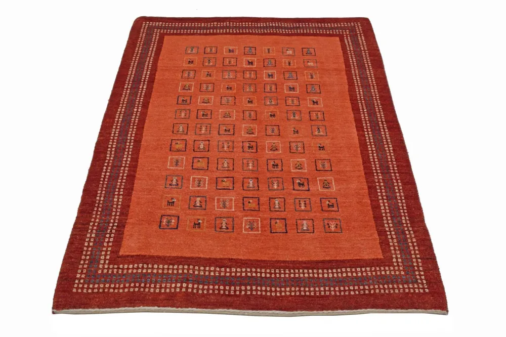 Gabbeh teppe - Loribaft persisk teppe - 149 x 103 cm - rød