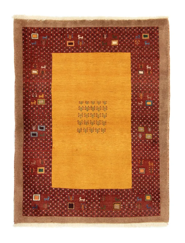 Gabbeh teppe - Loribaft persisk teppe - 150 x 110 cm - gull