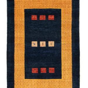 Gabbeh teppe - Loribaft persisk teppe - 152 x 105 cm - mørkeblå
