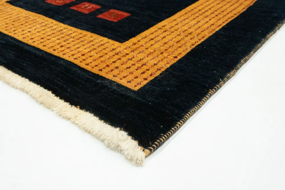 Gabbeh teppe - Loribaft persisk teppe - 152 x 105 cm - mørkeblå